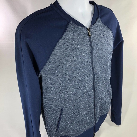 Under Armour Jacket Womens L Large Blue All Season Gear Semi-Fitted Full Zip - Picture 3 of 11
